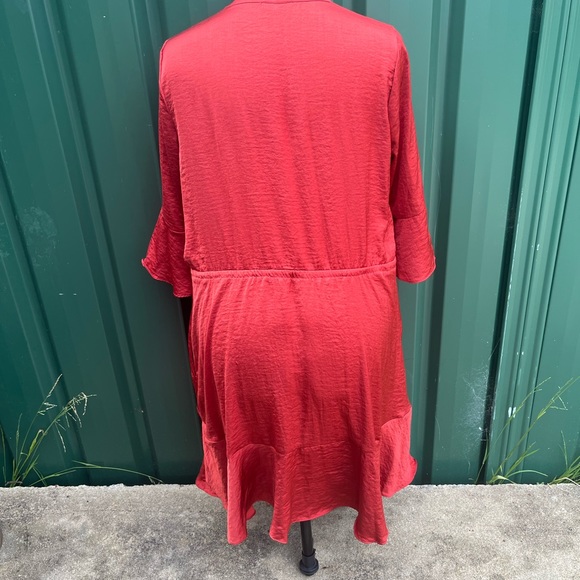 Burnt orange button down dress - Picture 9 of 9